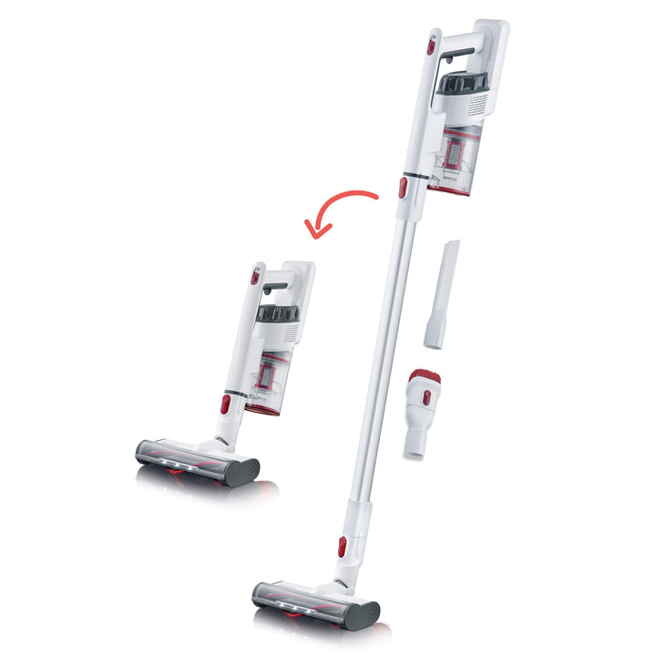 SEVERIN 2-in-1 Stiel- und Handstaubsauger, Akku Staubsauger mit bis zu 40 Min. Laufzeit, kabelloser