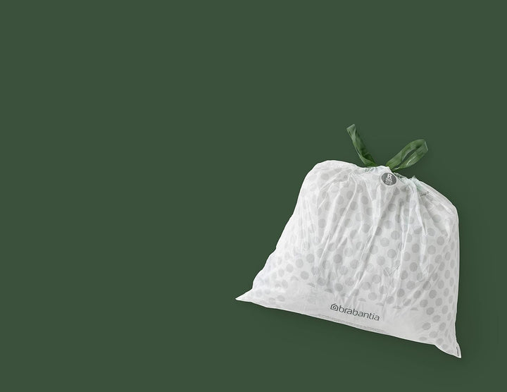 Brabantia Müllbeutel PerfectFit Multipack (Code R / 36L) Extra Starke Müllsäcke mit Zugband, 6 rolle
