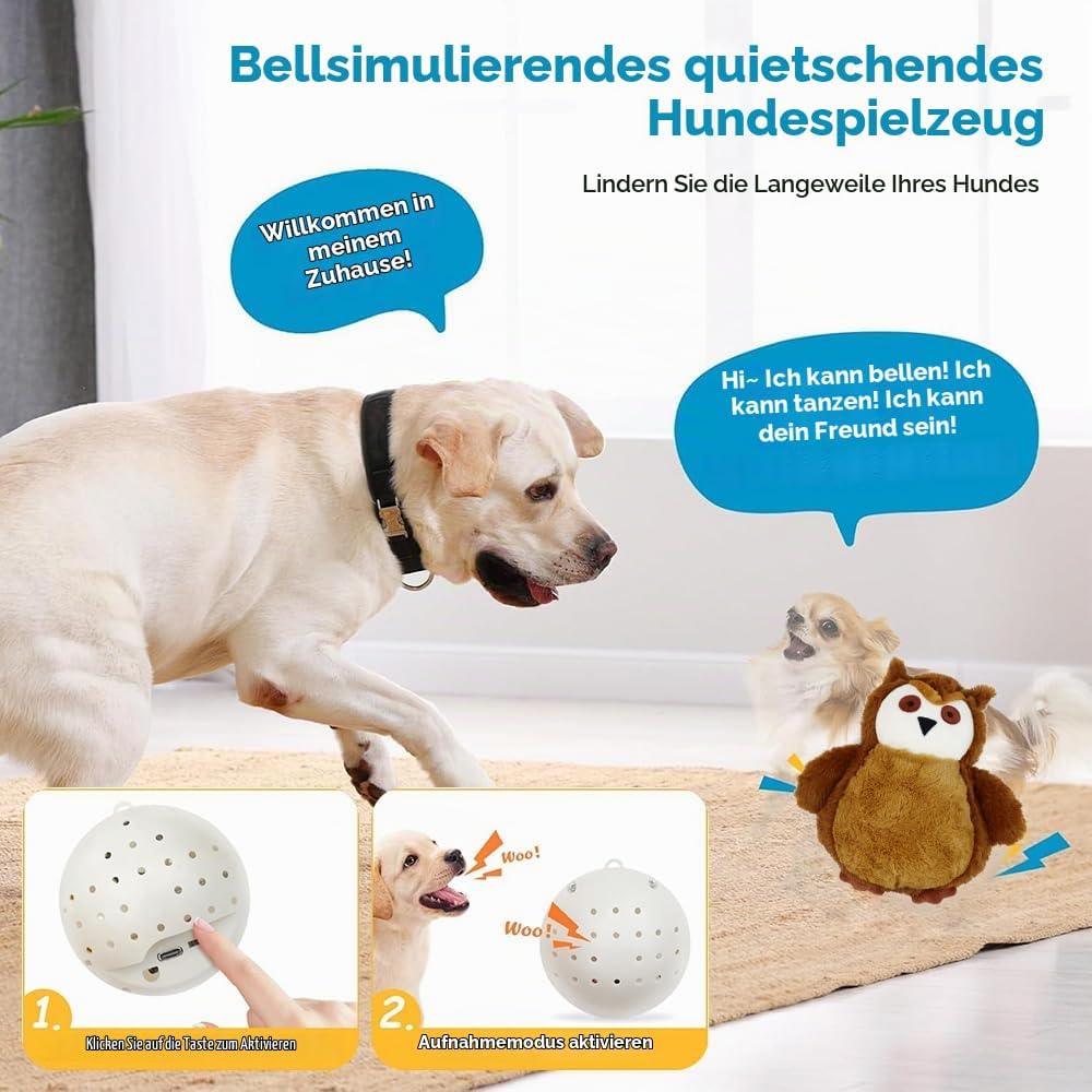 Bewegendes Hundespielzeug, Interaktives Hundespielzeug, Aktives Bewegliches Haustier Plüschspielzeug