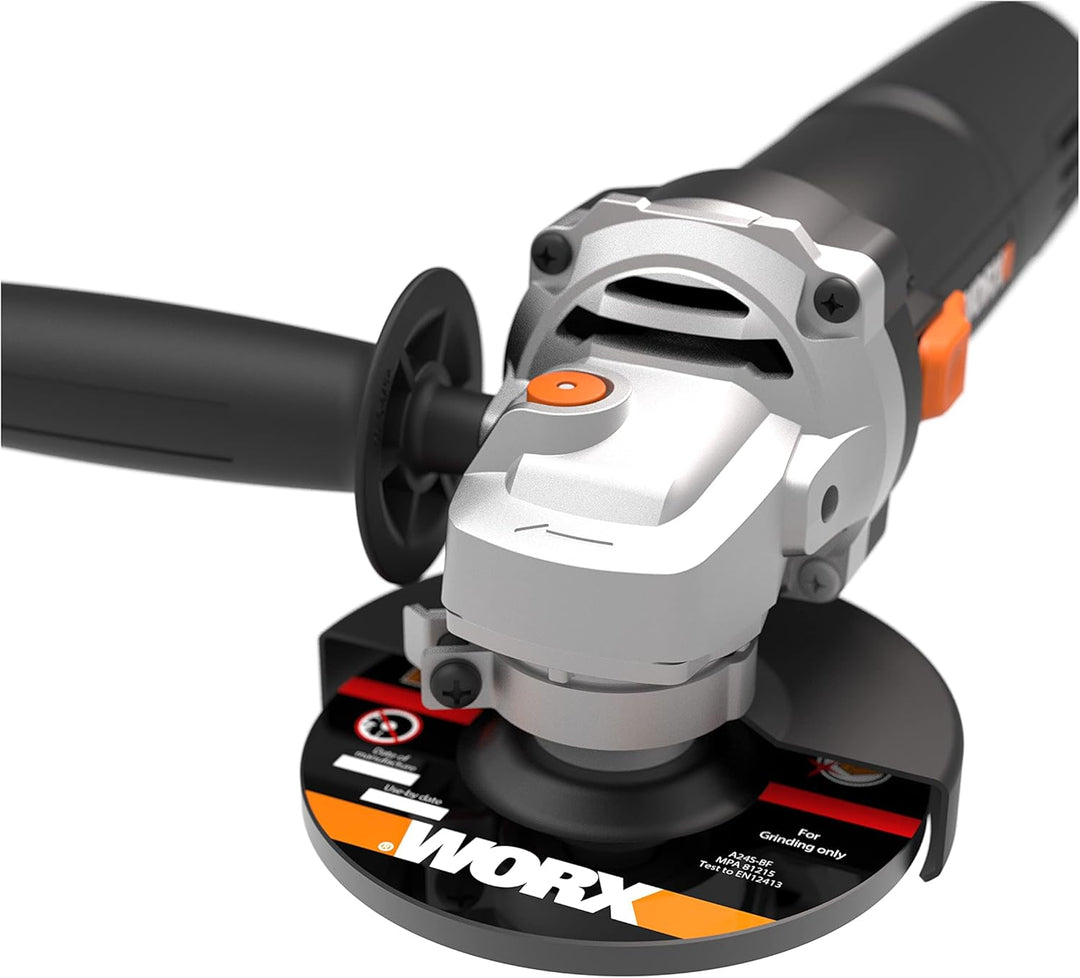 WORX WX718 Winkelschleifer 900W – Kompaktes Schleifgerät mit verstellbarem Griff & vibrationsfreiem