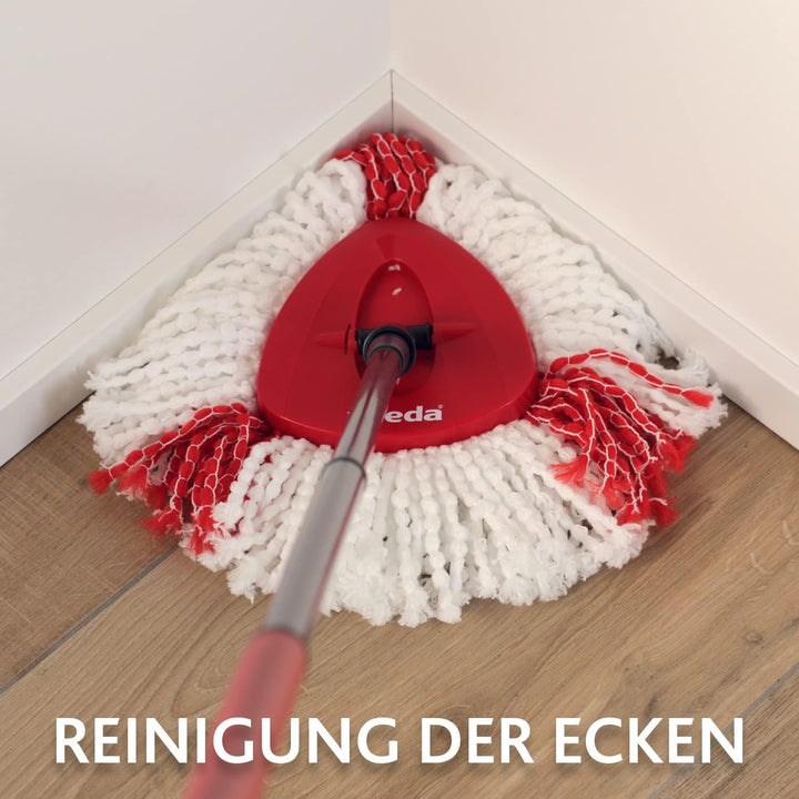 Vileda Turbo EasyWring und Clean Komplett Set + Turbo bezug, rot/grau