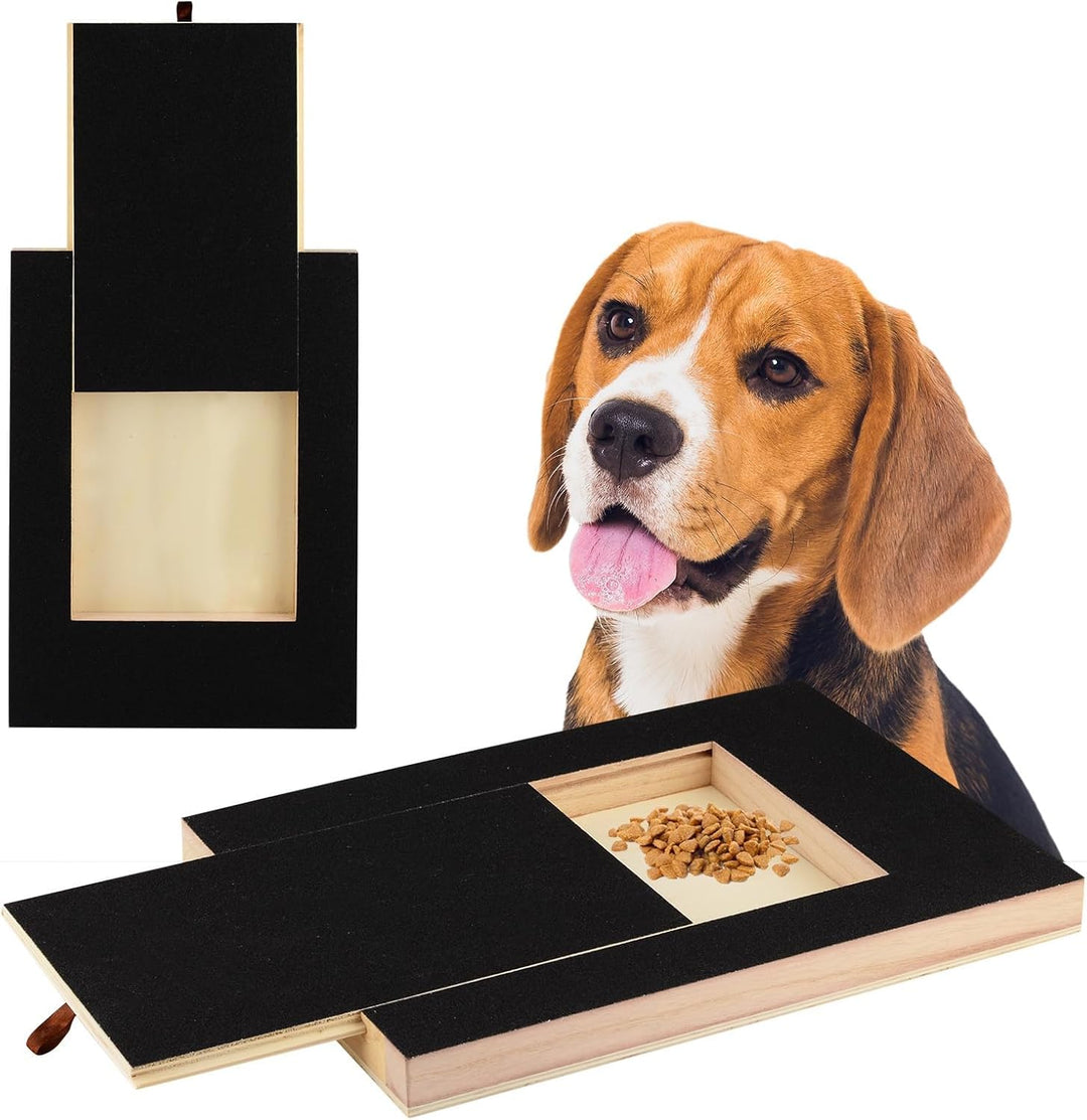 Kratzbrett für Hunde mit Leckerlibox 35x25x3cm, Scratch Pad für Nägel, Stressfreies Haustier Nagelfe