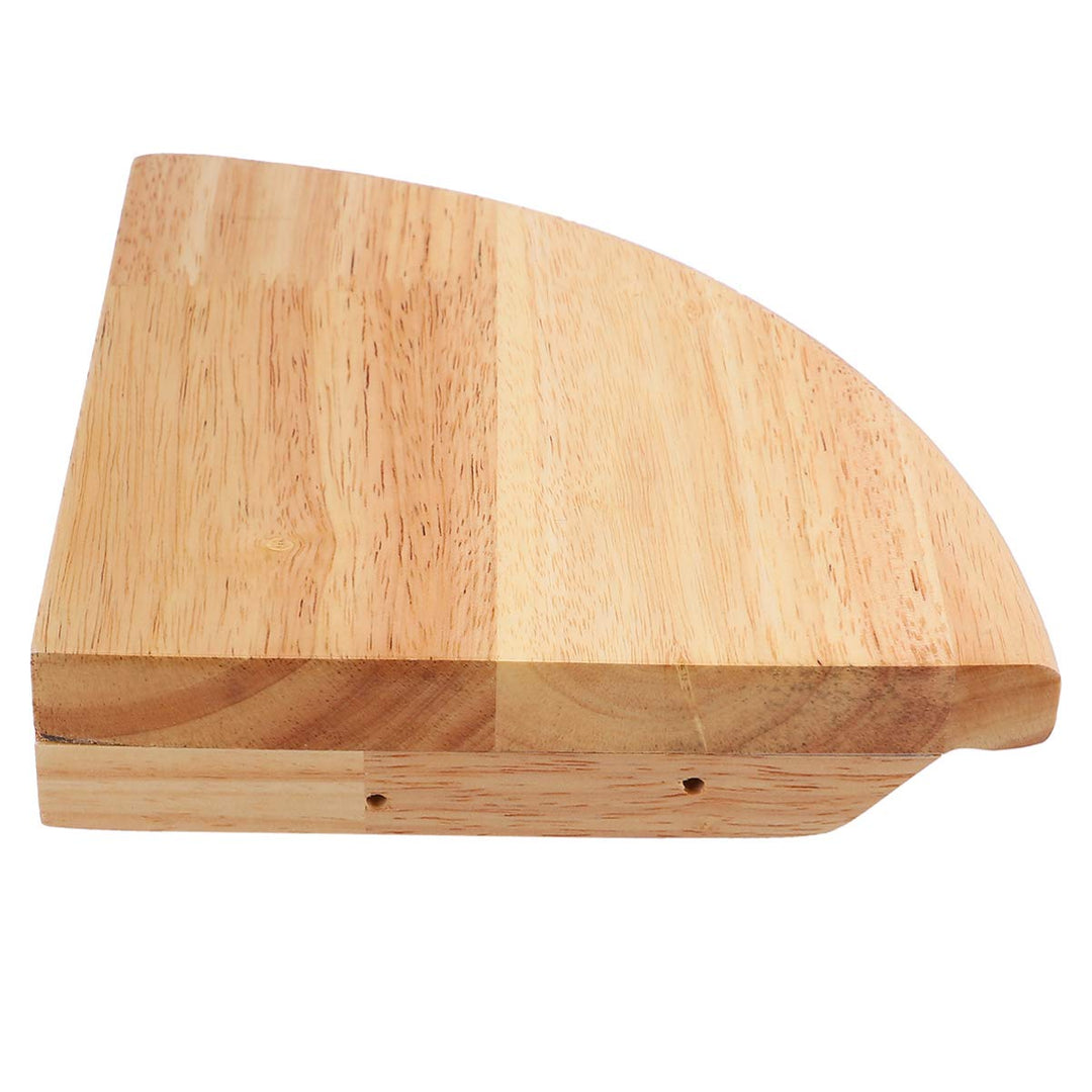 BESPORTBLE 23 cm Holz Eckregal Fächerförmige Ecke Schwimmbrett Veranstalter Display Lagerung Wandreg