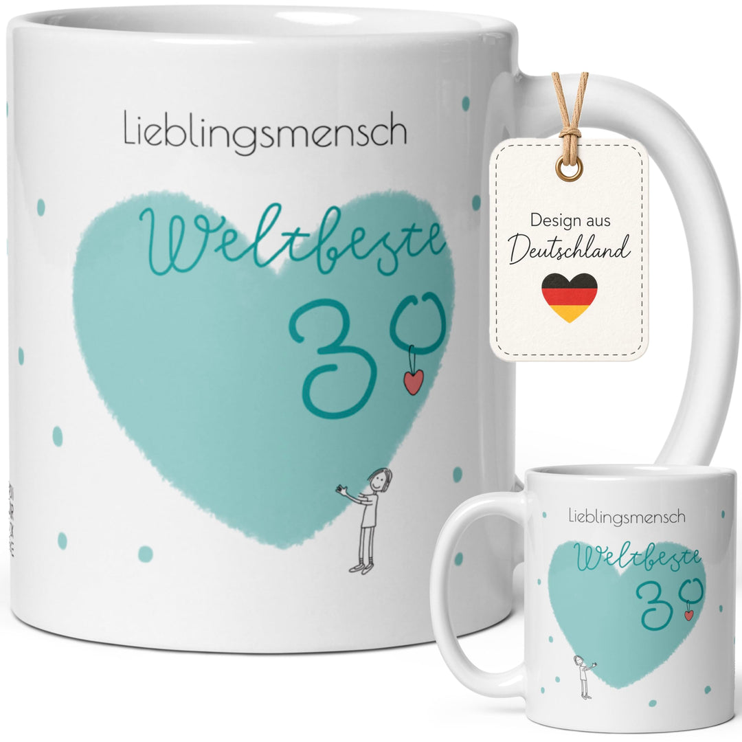 Geschenk zum Geburtstag - 30. Geburtstag Geschenk - Edle Tasse mit Spruch – Das perfekte Geburtstags