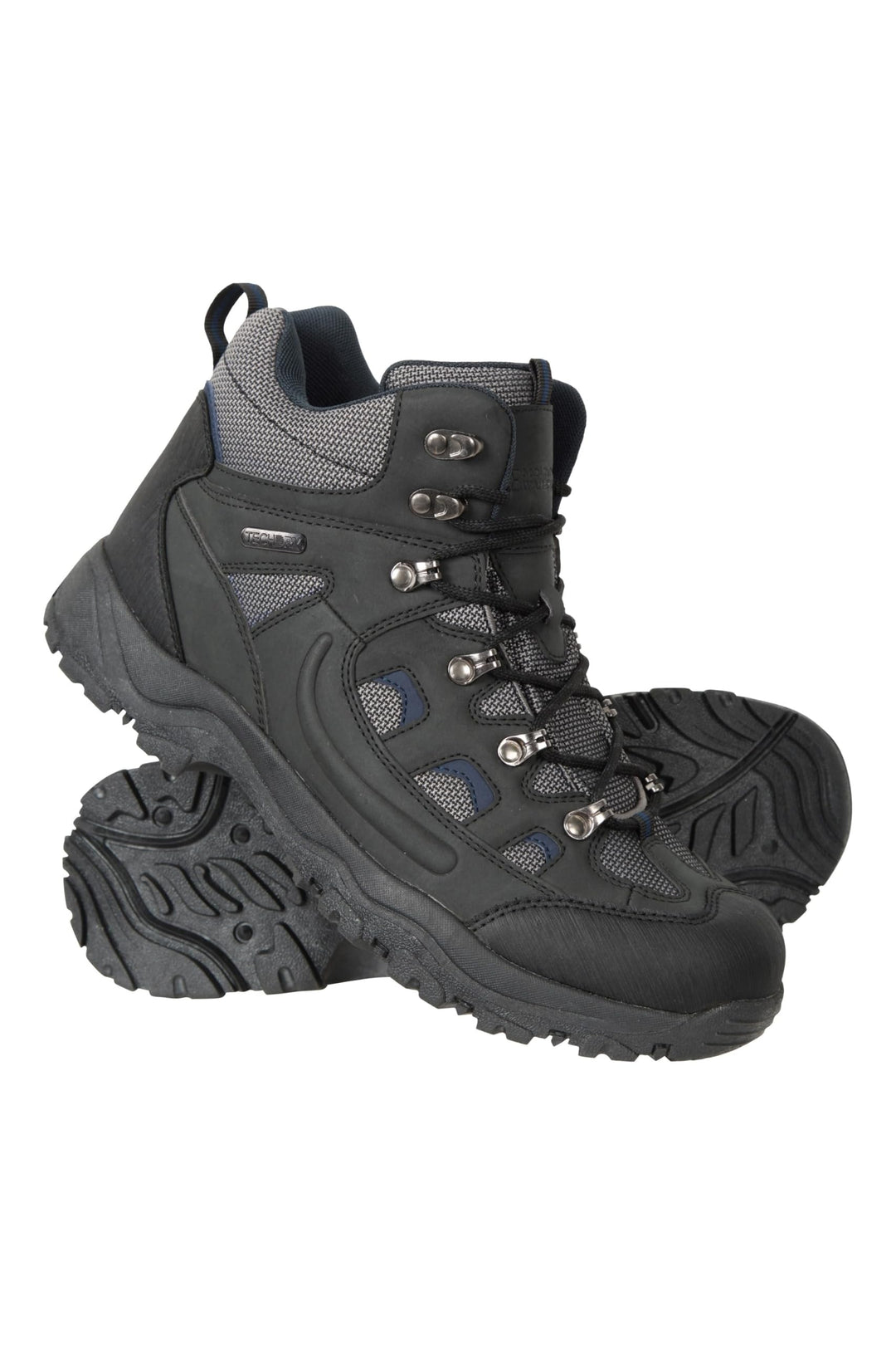 Mountain Warehouse Adventurer Wasserdichte Herrenstiefel - IsoDry-Schuhe – Outdoor 45 EU Schwarz, 45