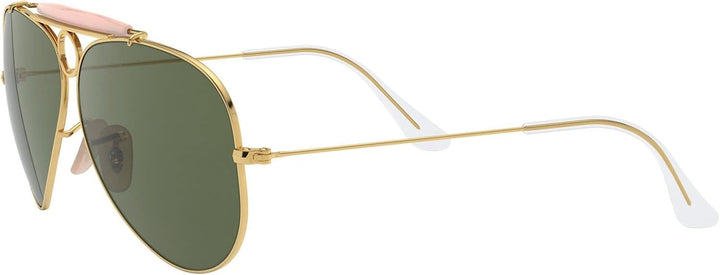 Ray-Ban Unisex Aviator Shooter Sonnenbrille, Gold (Gestell: Gold, Gläser: Grün Klassisch 001), Large