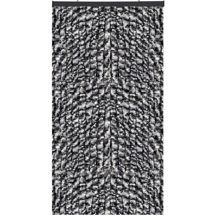 Arsvita Flauschvorhang 80x200 cm in Meliert schwarz - grau - weiss, Perfekter Insekten- und Sichtsch