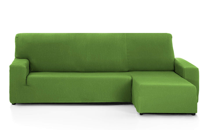 Martina Home - Sofabezug für Chaise Longue, Modell Túnez, Stoff, Grün, kurzes Eckteil rechts kurzer