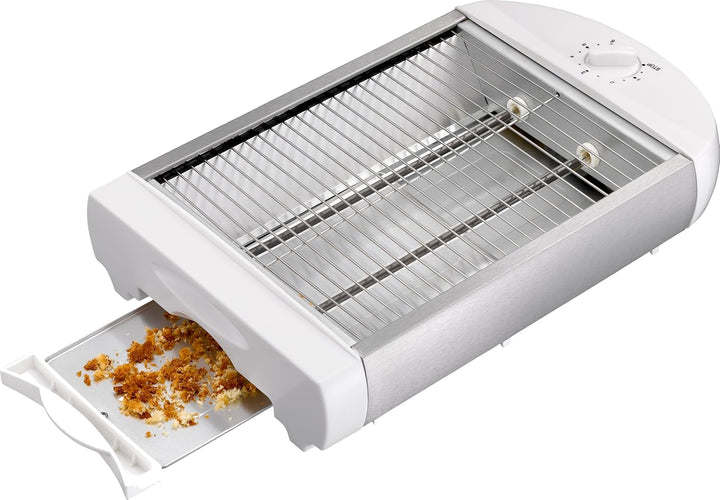 EPIQ 80001212 Flachtoaster, Tisch-Röster, Edelstahl-Design, Sandwiches, Baguette, 600 Watt Leistung,