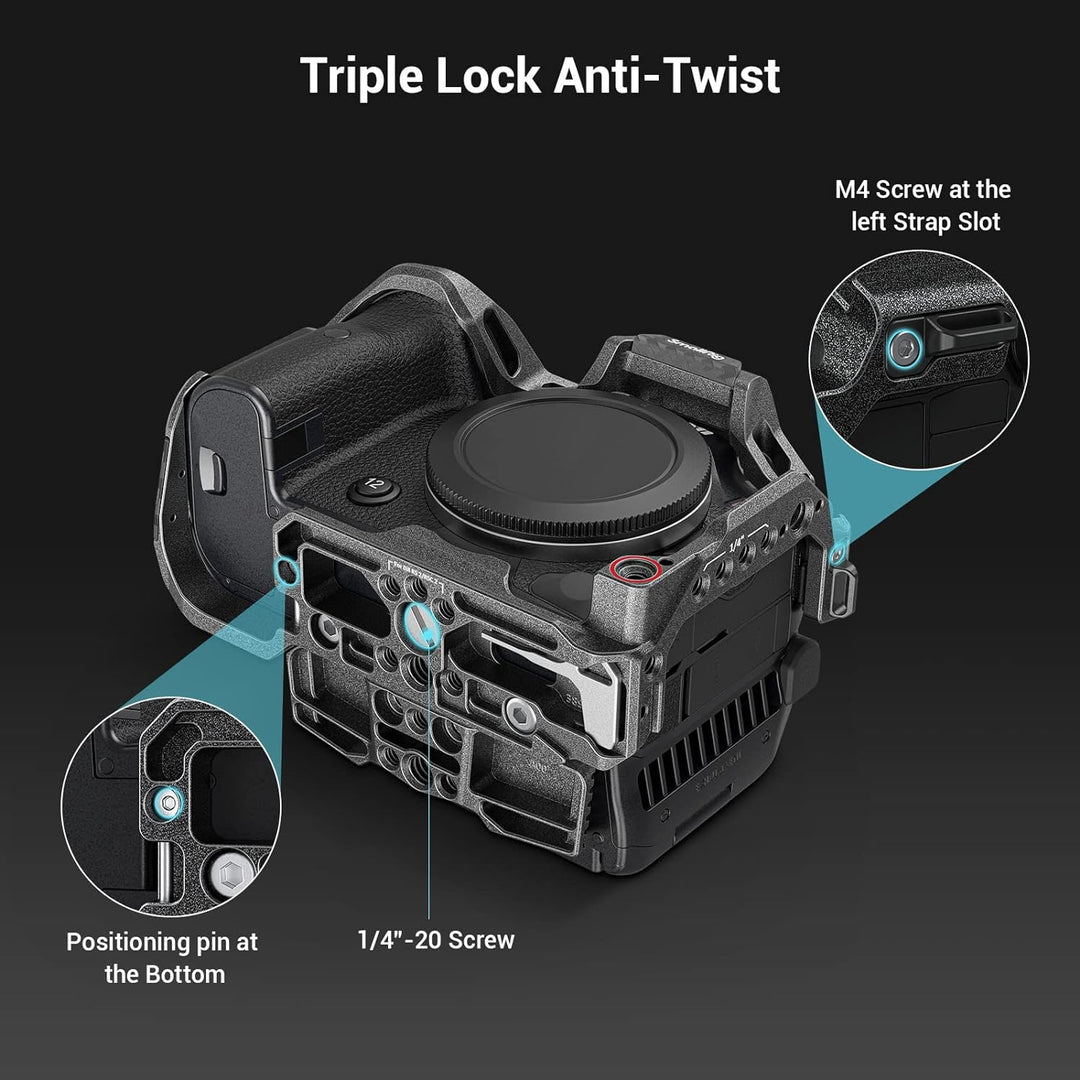 SMALLRIG R5 C Camera Cage Handheld Kit für Canon R5 C mit Oberem Griff, Full Cage, HDMI & USB-C Kabe