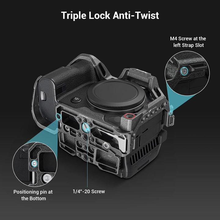 SMALLRIG R5 C Camera Cage Handheld Kit für Canon R5 C mit Oberem Griff, Full Cage, HDMI & USB-C Kabe