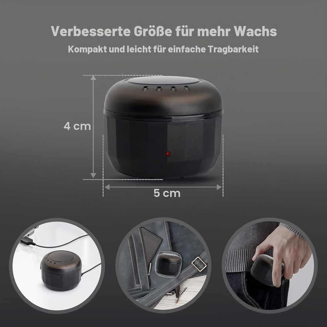 Nose Waxing Kit for Men and Women, Nose Ear Hair Wax Kit with 100g Wax, 40 Sticks, USB Fast Heat, Sm