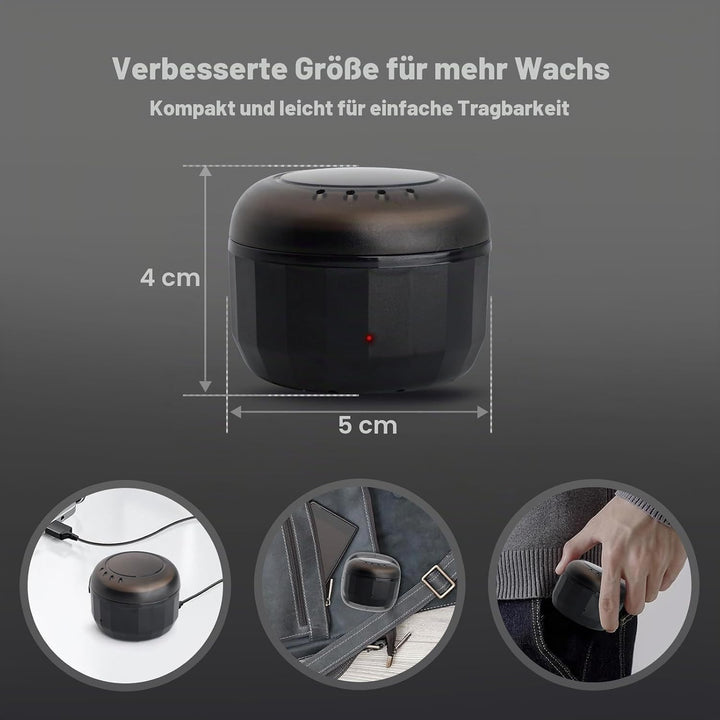 Nose Waxing Kit for Men and Women, Nose Ear Hair Wax Kit with 100g Wax, 40 Sticks, USB Fast Heat, Sm