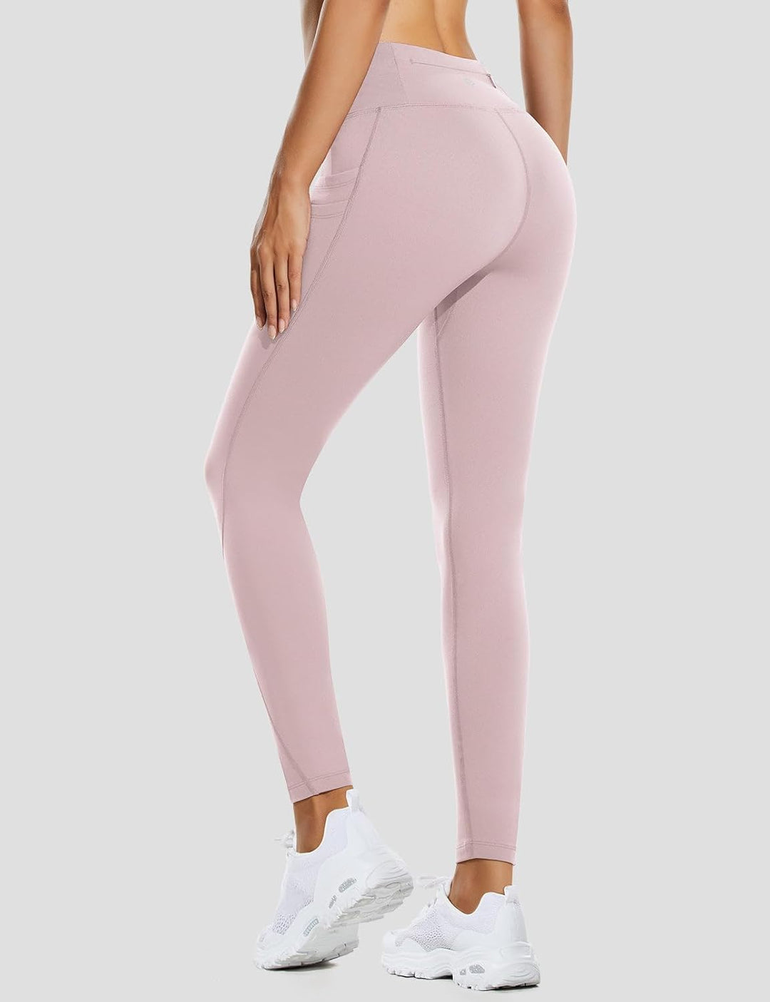 baleaf Damen Leggings Damen Reissverschlusstasche Sporthose Winter Thermo Legging gefüttert Fleeceho