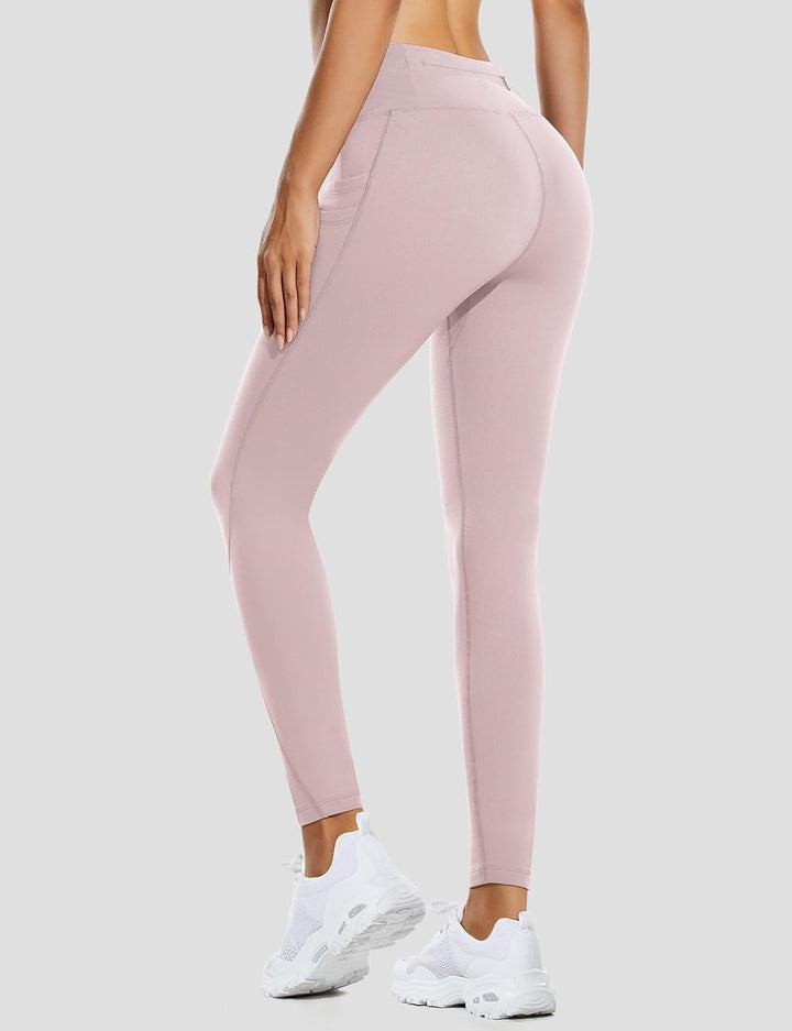 baleaf Damen Leggings Damen Reissverschlusstasche Sporthose Winter Thermo Legging gefüttert Fleeceho