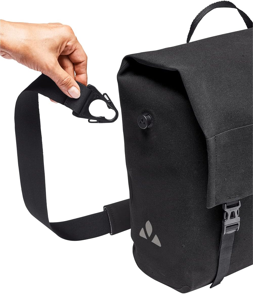 VAUDE Fahrradtasche für Gepäckträger Augsburg IV 20L Einheitsgrösse Schwarz, Einheitsgrösse Schwarz