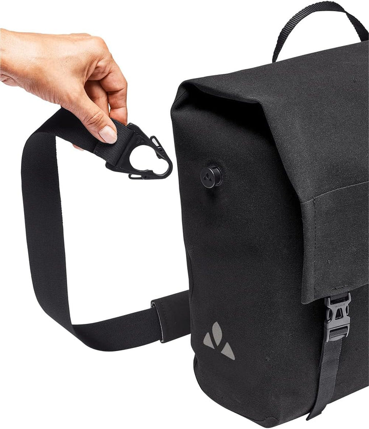 VAUDE Fahrradtasche für Gepäckträger Augsburg IV 20L Einheitsgrösse Schwarz, Einheitsgrösse Schwarz