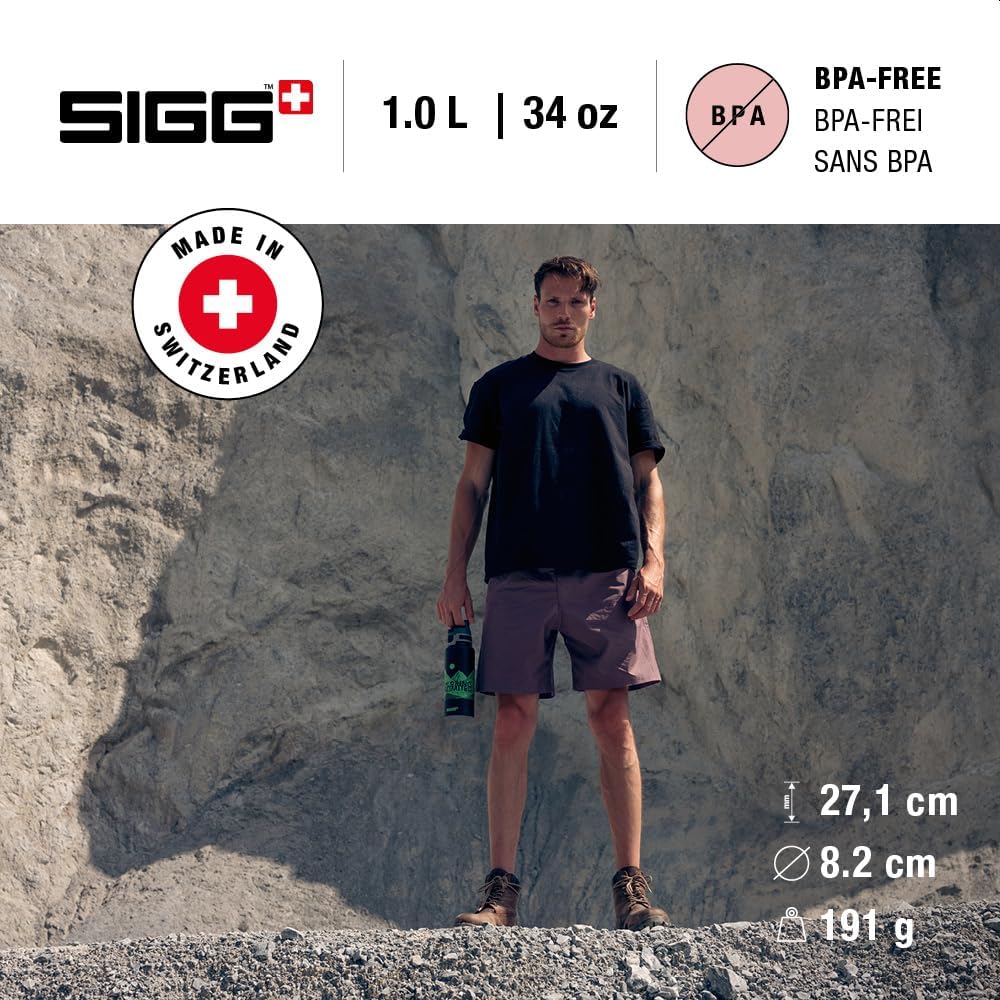 Sigg - Alu Trinkflasche - WMB ONE - Made in Switzerland - ClimatePartner Zertifiziert - Kohlensäure