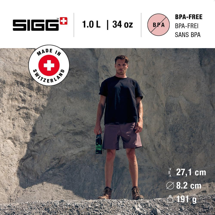 Sigg - Alu Trinkflasche - WMB ONE - Made in Switzerland - ClimatePartner Zertifiziert - Kohlensäure
