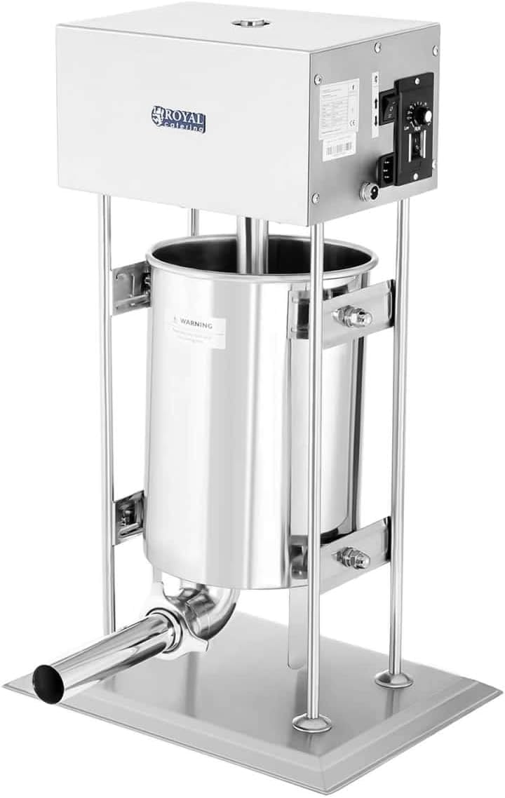 Royal Catering RCWF-10LE-H Wurstfüller Edelstahl elektrisch 230 W Wurstfüllmaschine 10 l elektrische