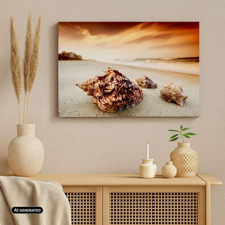 Bilder auf Leinwand 100x70cm Leinwandbild Strand schön karibisch bunt Gross Wanddeko Bild Schlafzimm