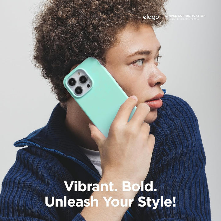 elago Schutzhülle aus Flüssigsilikon, kompatibel mit iPhone 15 Pro, Premium-Qualität, Rundumschutz [