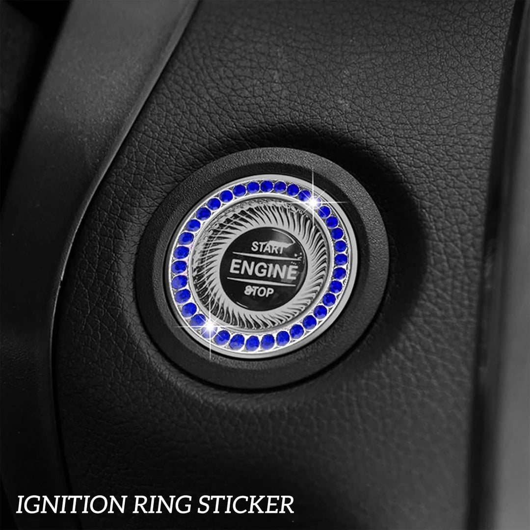 hifrom 20 Stück Bling Auto Zubehör Innenraum Frauen Glitzer, Bling Autozubehör Bling Car Accessories