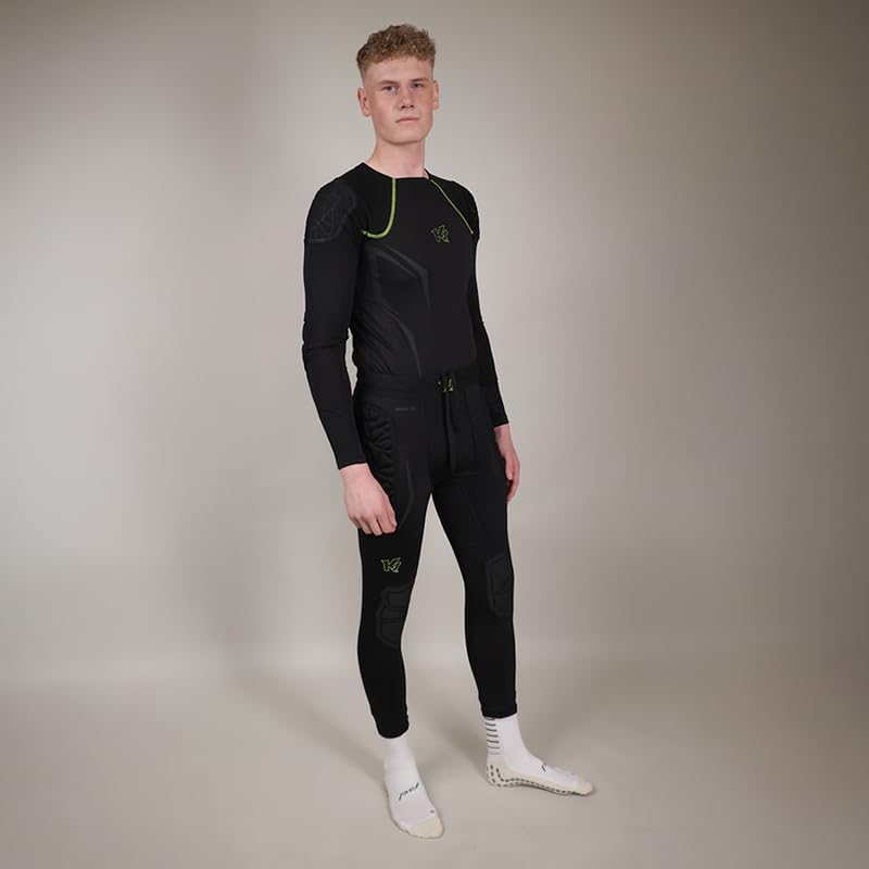 KEEPERsport PowerPadded Longsleeve Underwear Shirt Herren S Schwarz/Gelb, S Schwarz/Gelb