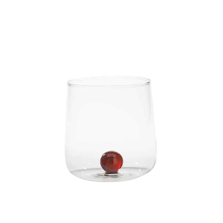 Zafferano Bilia - Handgemachtes Transparent Glas, Handmade Borosilikatglas Becher, Verziert mit bunt