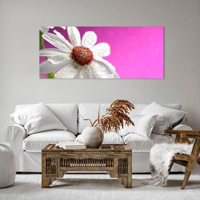 Wandbilder Dekoration Wohnzimmer Blume frühling garten Panorama Bilder auf Leinwand 120x50cm Leinwan