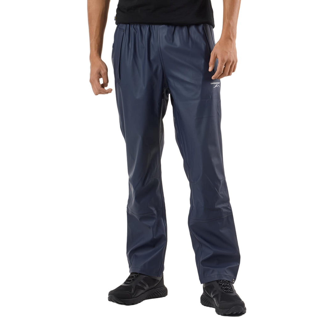Swedemount Väderöarna Regenhose für Herren wasserdichte und Winddichte Hose M Navy/Black, M Navy/Bla