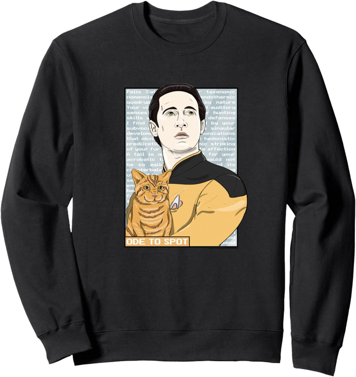 Star Trek: The Next Generation Data Ode To Spot Portrait Sweatshirt