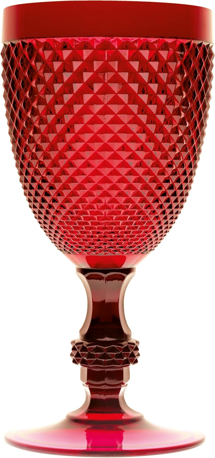 Brunch Time Rotweinglas 6er Set Diamond 39 cl rot
