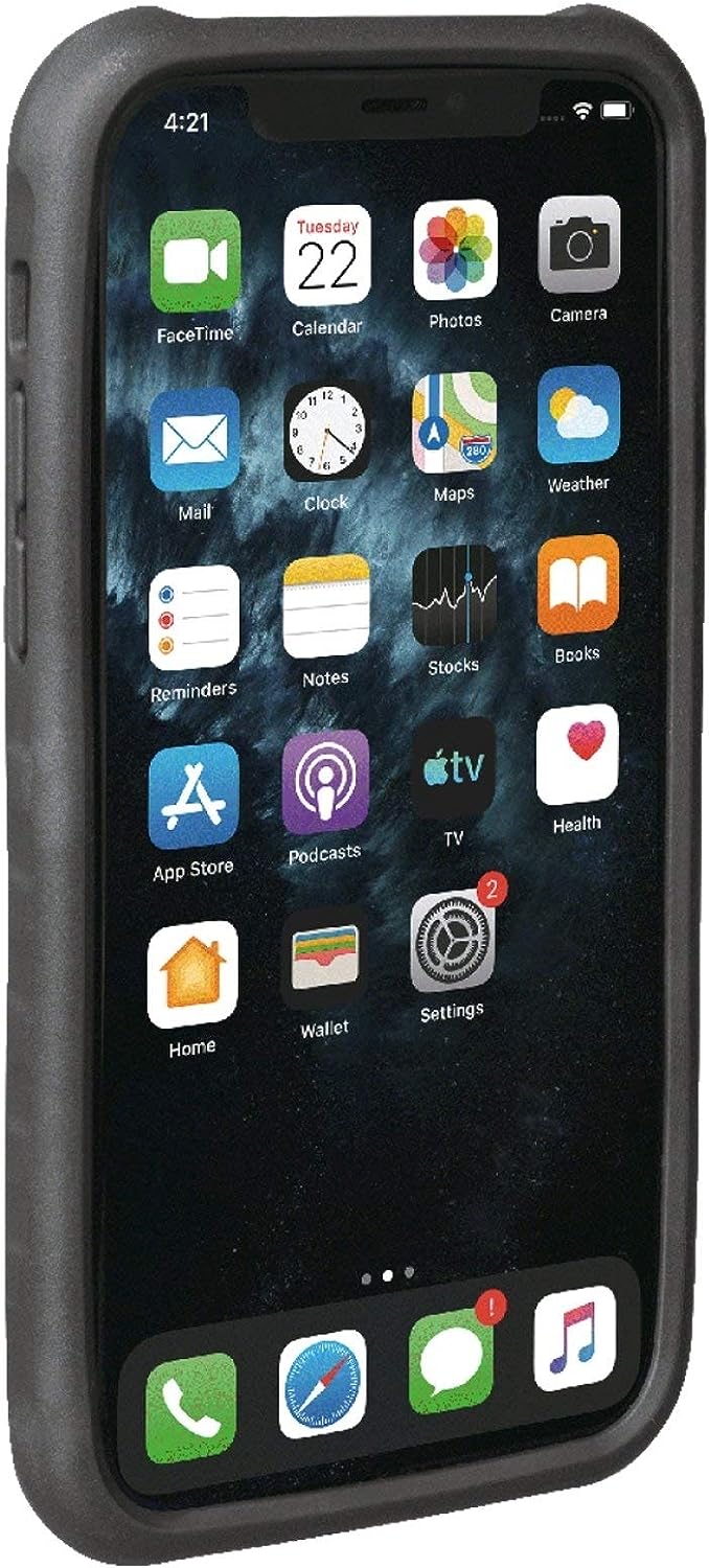 Topeak Unisex – Erwachsene RideCare für iPhone 11 Smartphonehülle, schwarz-grau, Pro mit Halter