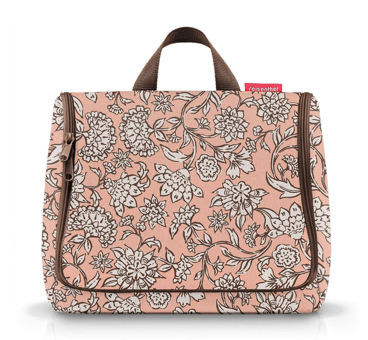 reisenthel toiletbag XL Dahlia Rose praktischer Kulturbeutel mit Haken, wasserabweisendes Material,