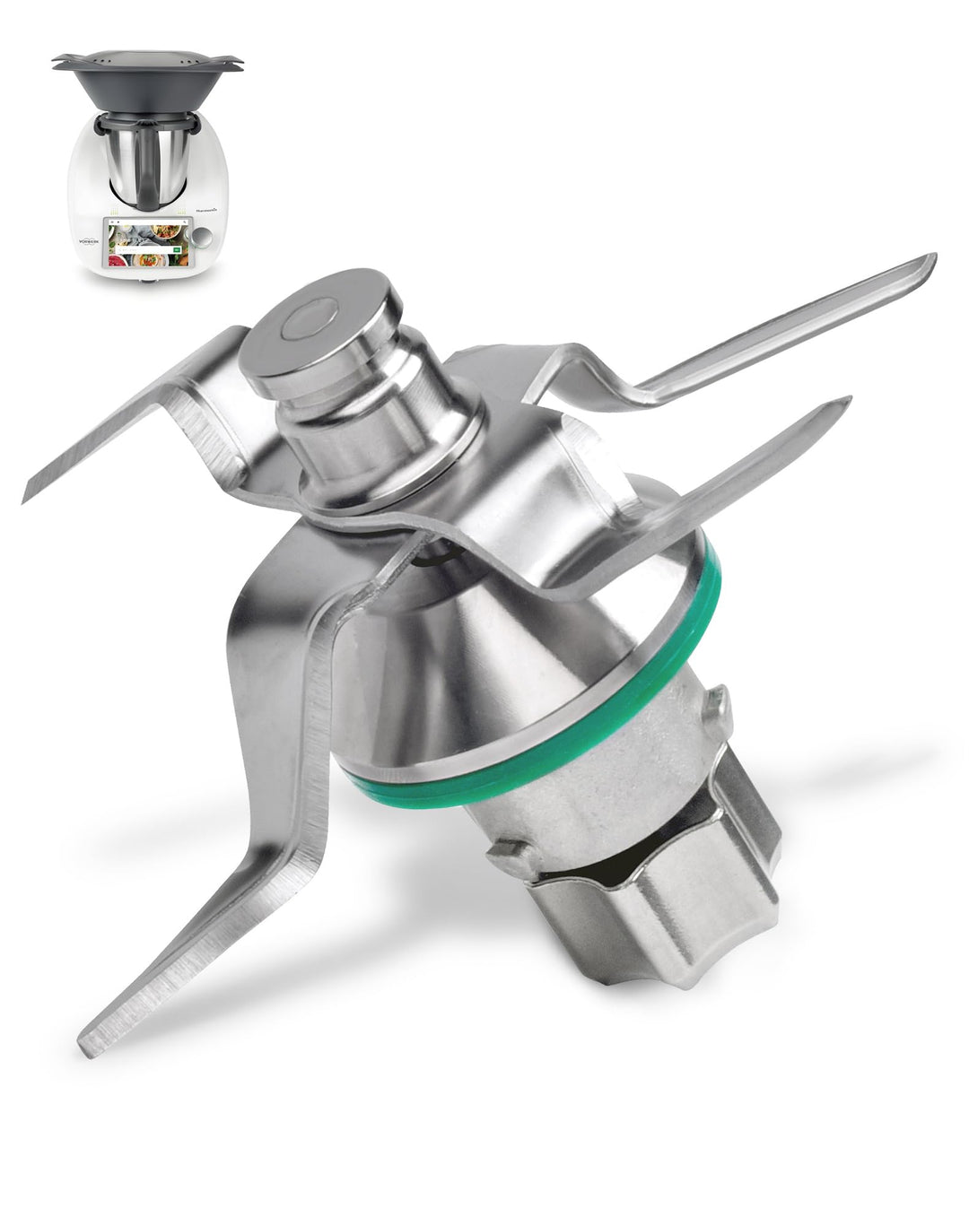 TM5 Messer für Thermomix TM5 TM6 Ersatzmesser aus Voll Edelstahl Mixmesser mit Dichtring rostfrei &