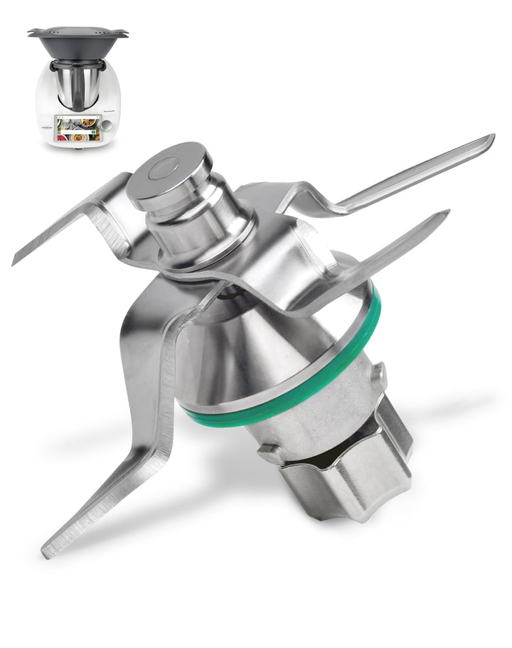 TM5 Messer für Thermomix TM5 TM6 Ersatzmesser aus Voll Edelstahl Mixmesser mit Dichtring rostfrei &