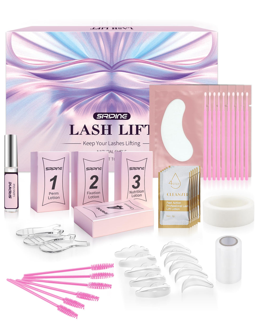 Wimpernlifting Set, 5 Sets Aktualisiertes Lash Lifting Set Professionell, Natürliche Locke Lash Lift