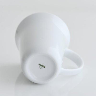 Alessi "KU", 4 Stück Mug aus weissem Porzellan Tasse, Tasse