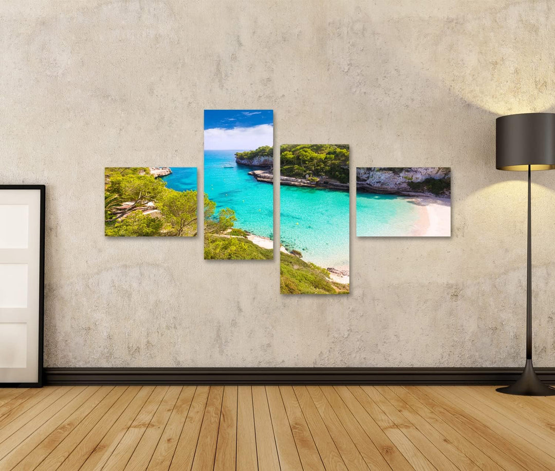 islandburner Bild auf Leinwand Mallorca Cala Llombards Santanyi Strand In Mallorca Balearen Spanien