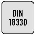 Alpen 142402540100 Winkelfräser DIN 1833D FL 25mm/45 Grad