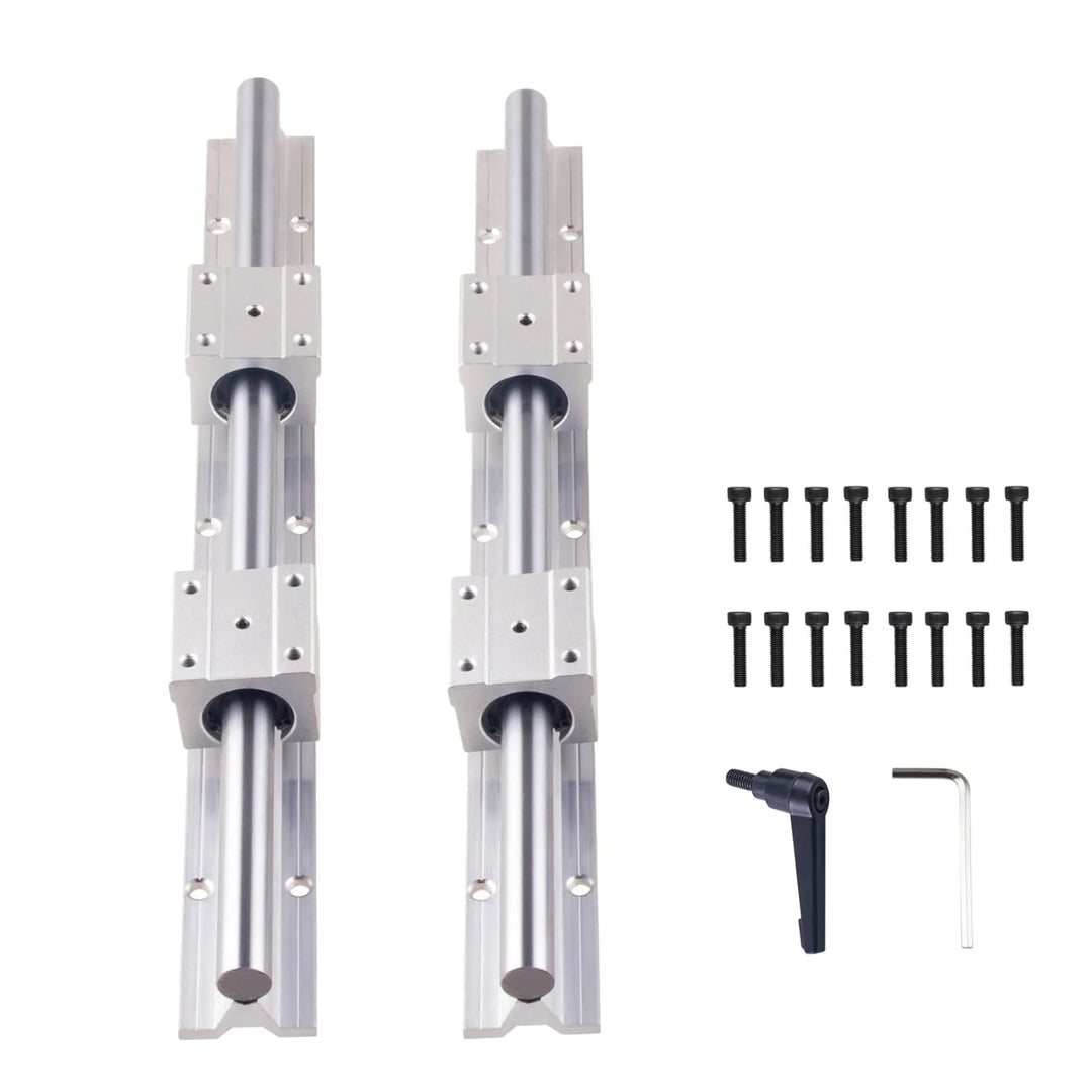 ONLISUM Linearschiene Linearführung SBR20 1000mm 2 Stück Linear-Schienenwelle 4 Stück SBR20UU Lagerb