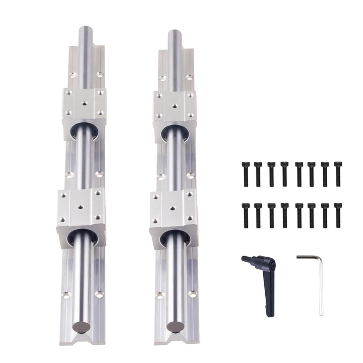 ONLISUM Linearschiene Linearführung SBR20 1000mm 2 Stück Linear-Schienenwelle 4 Stück SBR20UU Lagerb