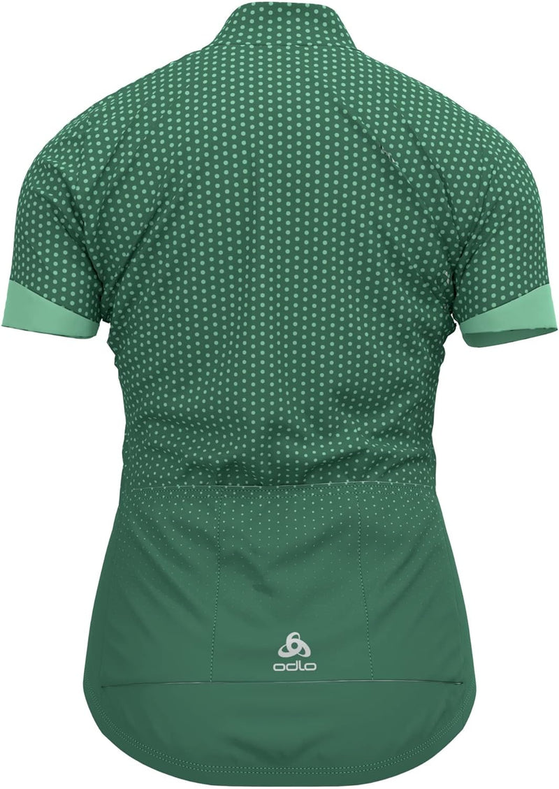 Odlo Herren Essential Print_411951 Radtrikot (1er Pack) XS Myrtle - Hemlock, XS Myrtle - Hemlock