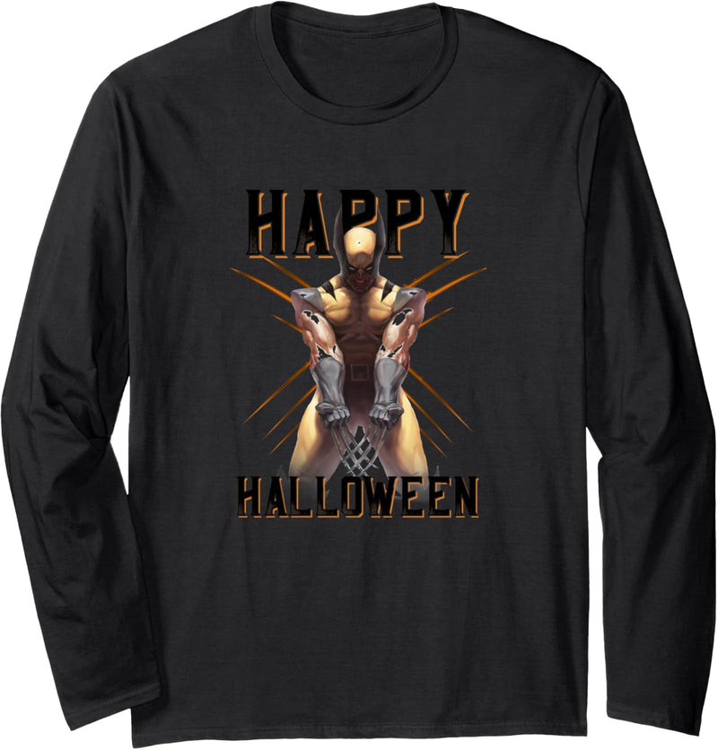 Marvel Comic Wolverine Happy Halloween Langarmshirt