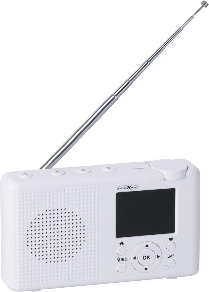 Reflexion TRA-23INT Tragbares DAB- und Internetradio mit Radio und Akku(UKW, DAB, DAB+, RDS, Farbdis