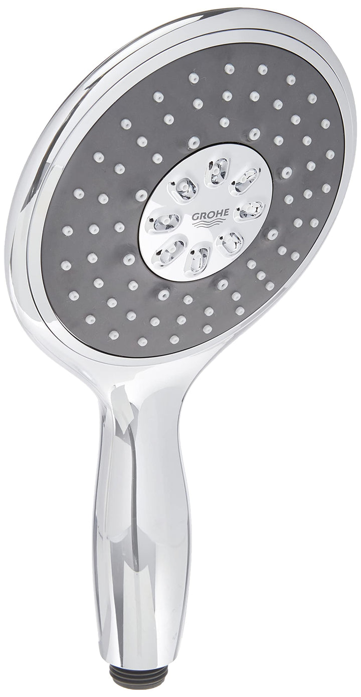 GROHE Vitalio Rain 130 - Handbrause (wassersparend, 4 Strahlarten, Universal Befestigungssystem, One