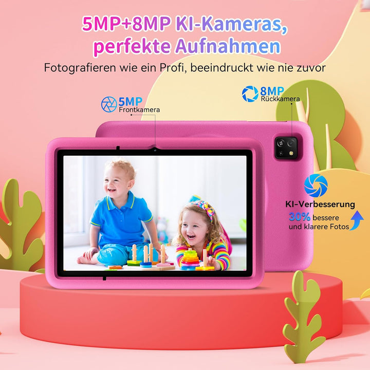Blackview TabA6Kids Kinder Tablet Android 14 ,12GB RAM+128GB ROM(1TB TF) Octa Core Tablet für Kinder