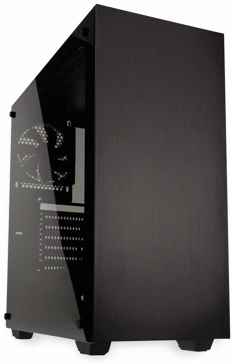 KOLINK Stronghold Midi-Tower Mini-ITX bis E-ATX, PC Hülle mit Seitenfenster, Tempered Glass Computer