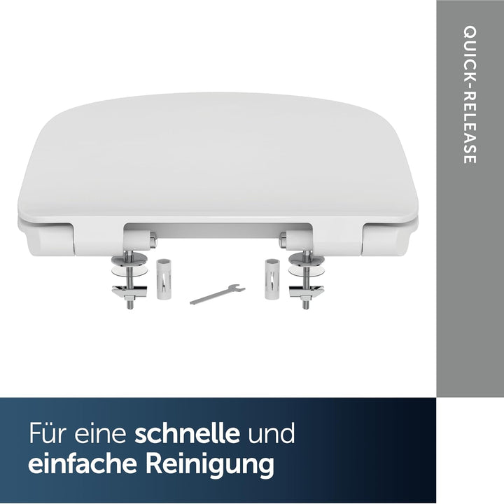 Ideal Standard T352701 Copriwater originale Slim dedicato serie Tesi New, chiusura rallentata, bianc